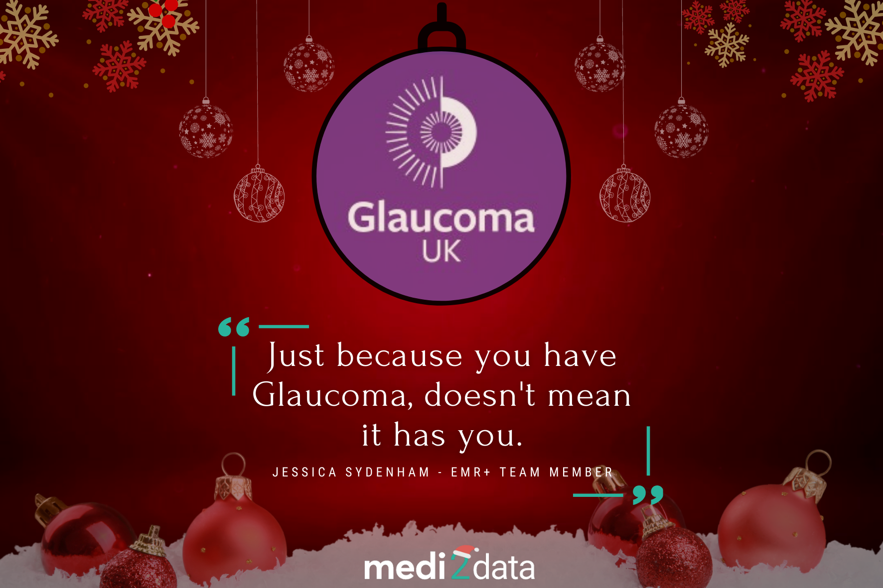 Glaucoma UK Christmas Charity (Illustration Sticker